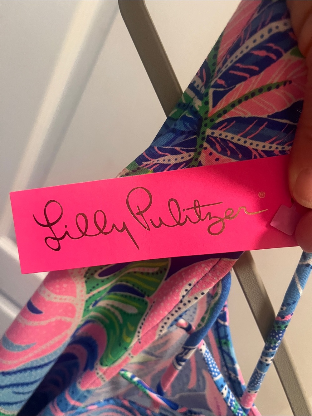 Lilly Pulitzer Kristin Dress - Blue Grotto Beleaf in Yourself - Picture 3 of 4